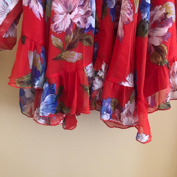 Red floral ASOS DESIGN Mini dress - Picture 6 of 6